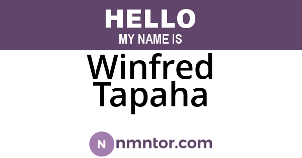 Winfred Tapaha