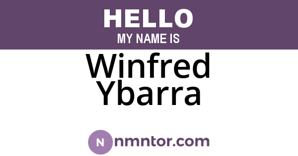 Winfred Ybarra