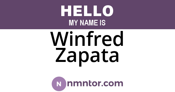 Winfred Zapata