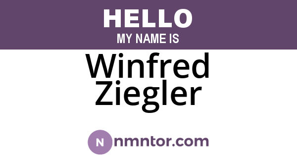 Winfred Ziegler