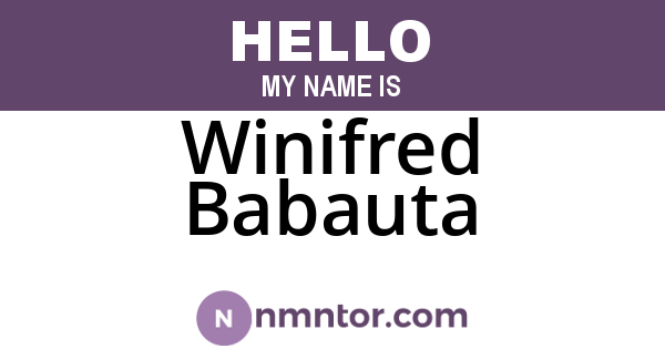 Winifred Babauta
