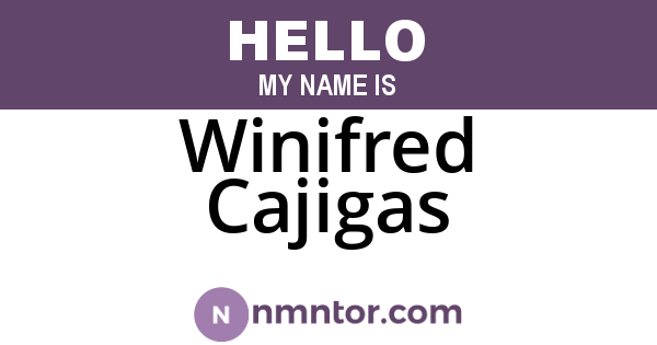 Winifred Cajigas
