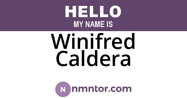 Winifred Caldera