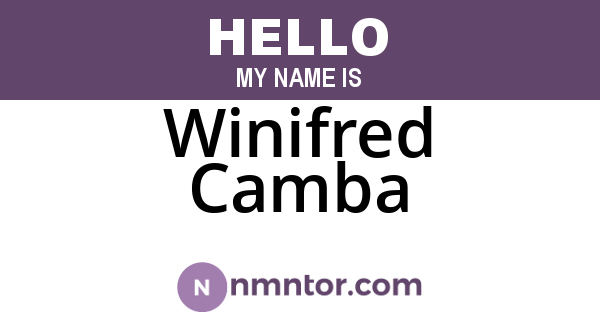 Winifred Camba