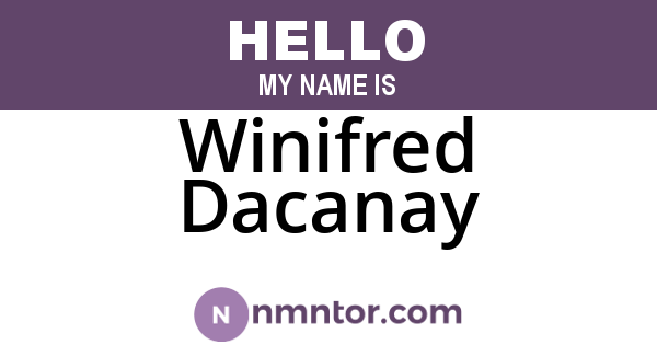 Winifred Dacanay