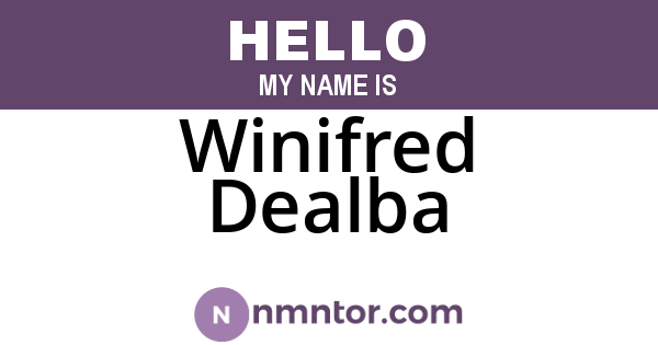 Winifred Dealba