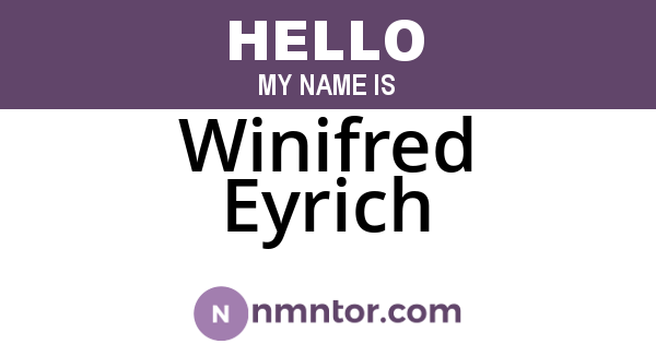 Winifred Eyrich