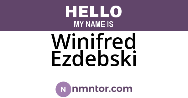 Winifred Ezdebski
