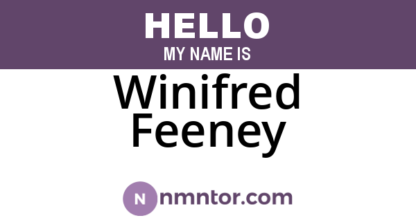 Winifred Feeney