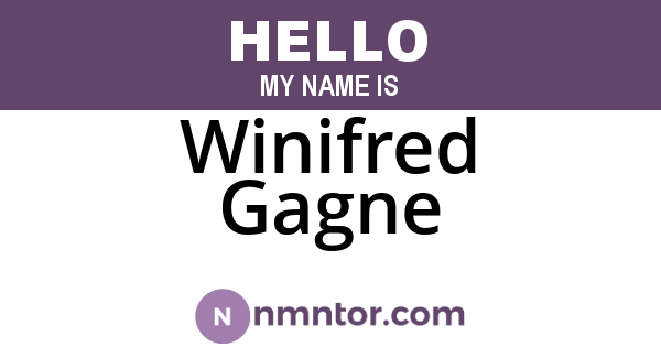Winifred Gagne