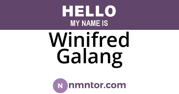 Winifred Galang