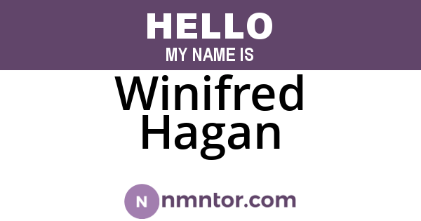 Winifred Hagan