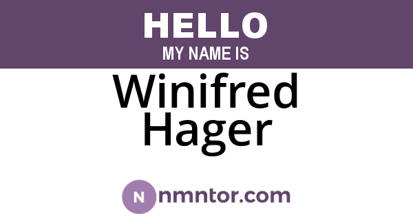 Winifred Hager