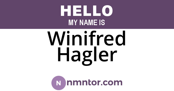 Winifred Hagler