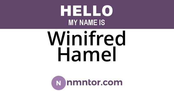 Winifred Hamel