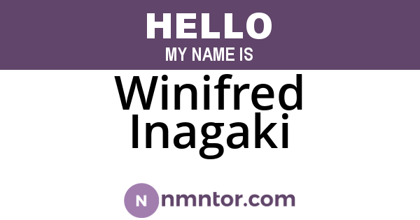 Winifred Inagaki