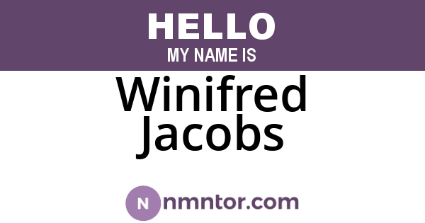 Winifred Jacobs