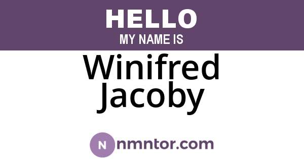 Winifred Jacoby