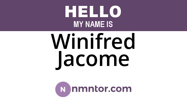Winifred Jacome