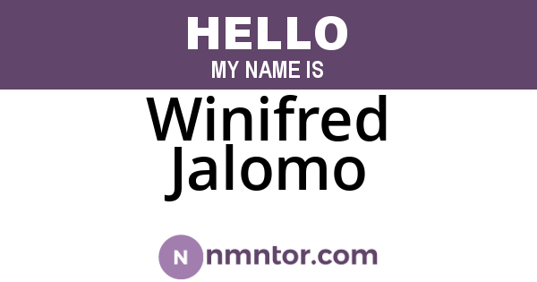 Winifred Jalomo