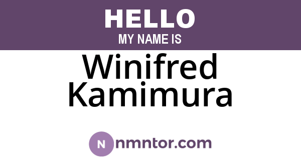 Winifred Kamimura