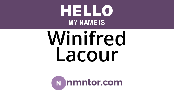 Winifred Lacour
