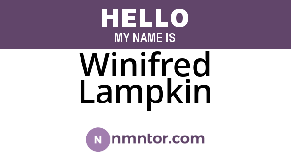 Winifred Lampkin