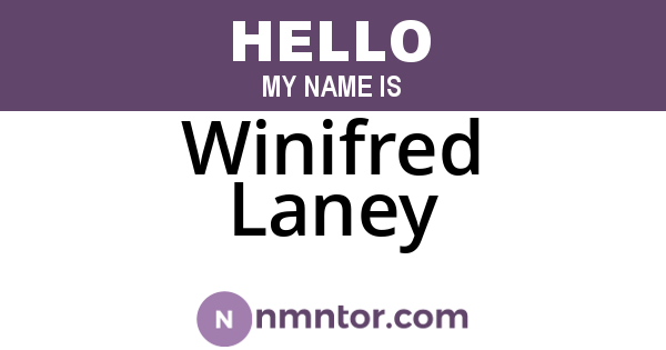 Winifred Laney