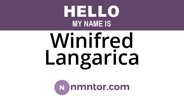 Winifred Langarica