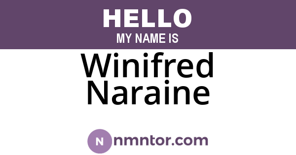 Winifred Naraine