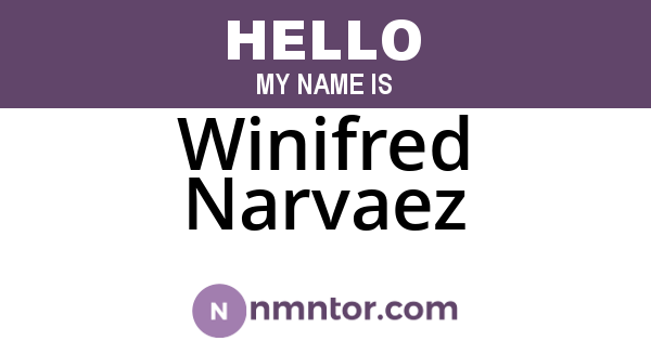 Winifred Narvaez
