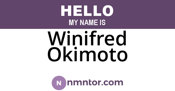 Winifred Okimoto