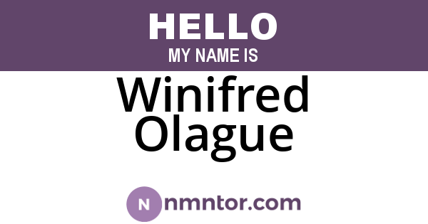 Winifred Olague