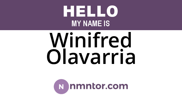 Winifred Olavarria