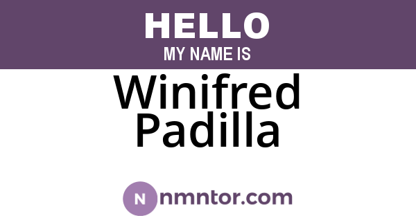 Winifred Padilla
