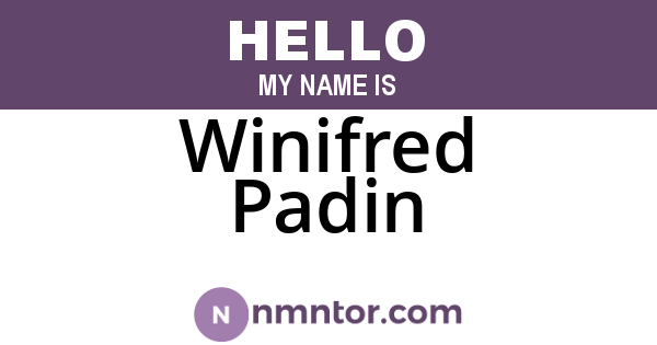 Winifred Padin