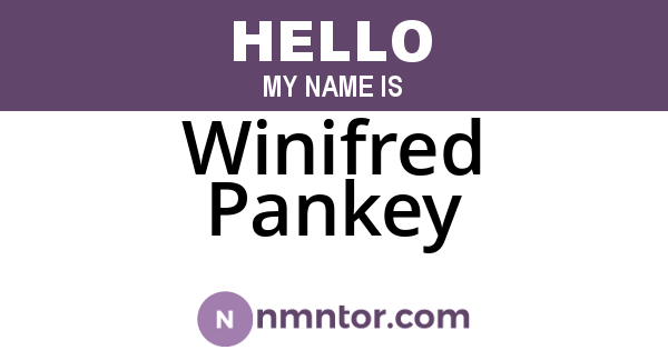 Winifred Pankey