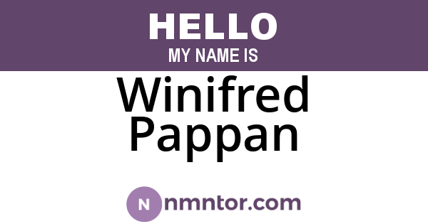 Winifred Pappan