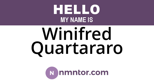 Winifred Quartararo