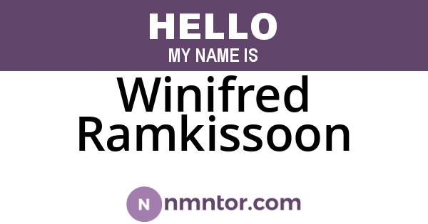 Winifred Ramkissoon