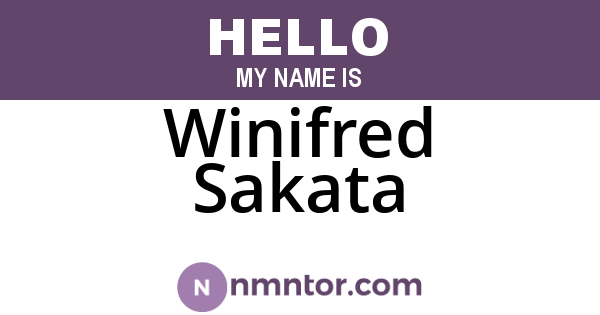 Winifred Sakata