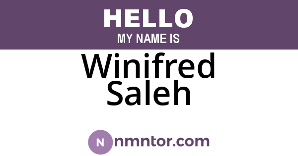 Winifred Saleh