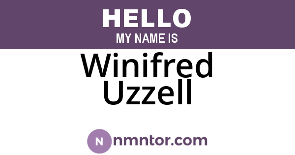 Winifred Uzzell