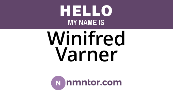 Winifred Varner