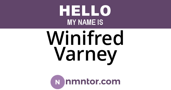 Winifred Varney