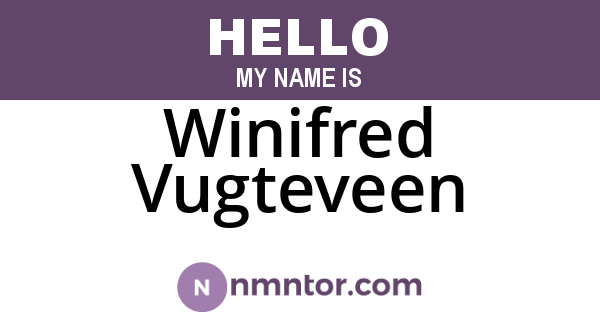 Winifred Vugteveen