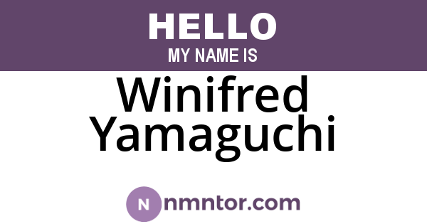 Winifred Yamaguchi