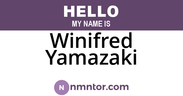 Winifred Yamazaki
