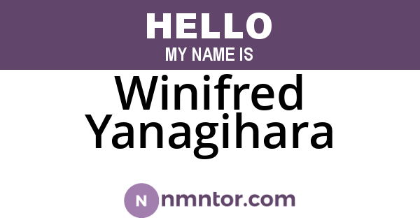 Winifred Yanagihara