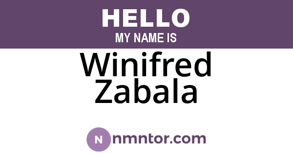 Winifred Zabala